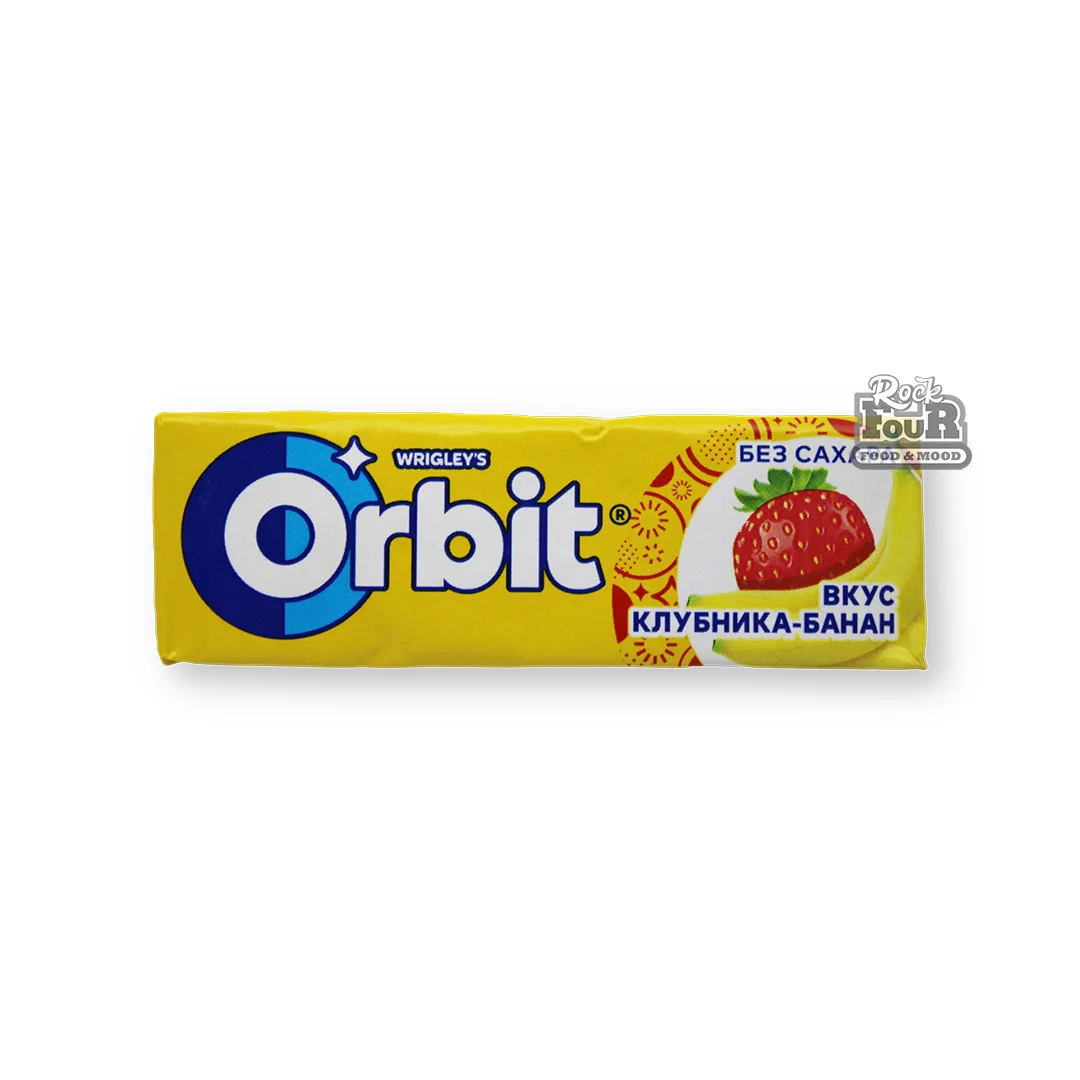Մաստակ «Orbit» ելակի և բանանի համով 13.6գ